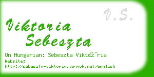 viktoria sebeszta business card